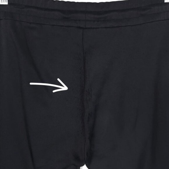 Sandro PARIS Pink Velvet Side Stripe Drawstring Black Track Pants SMALL Size 2 - Picture 12 of 15